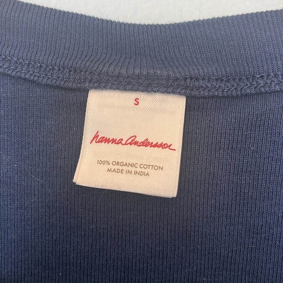 Hanna Andersson Sprinkle Of Stars Blue Night Sky Matching Long John Pajamas - Picture 5 of 6